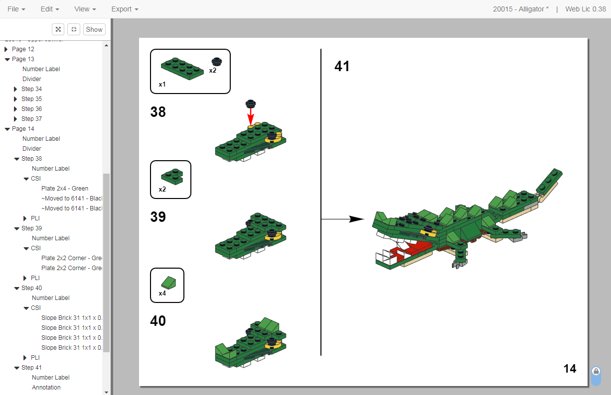 Web Lic LEGO Instruction Creator Sample