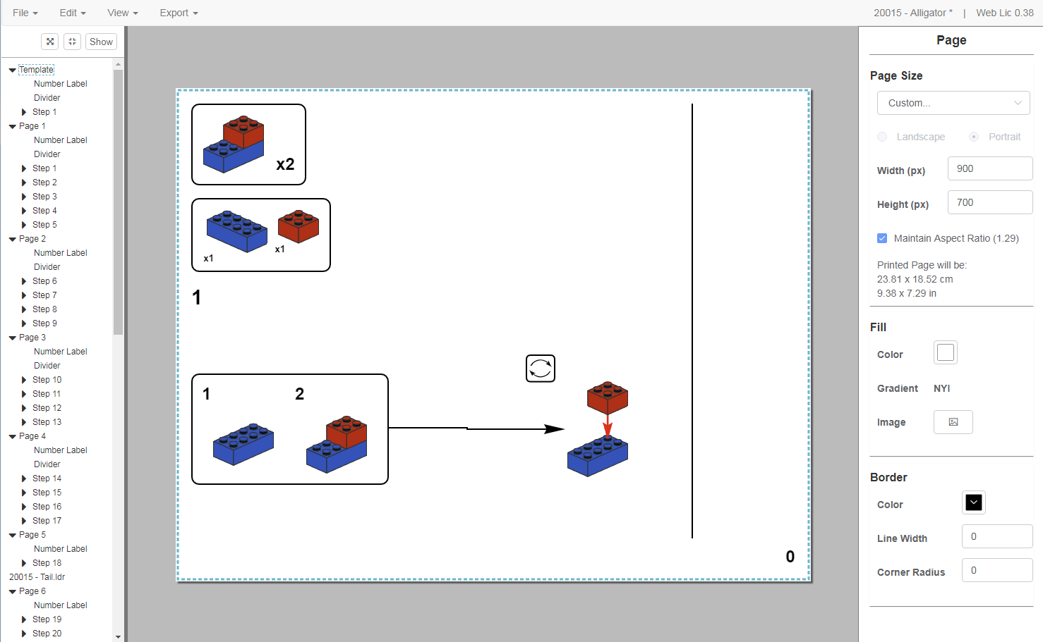 Web Lic LEGO Instruction Creator Sample